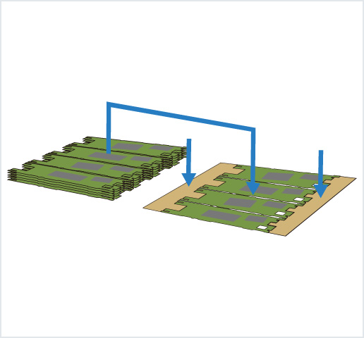 ［Image］PCB placer： HDI 基板用高精度框架排列机